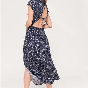 Urban Outfitters Lindsey Cap-Sleeve Midi Dress
